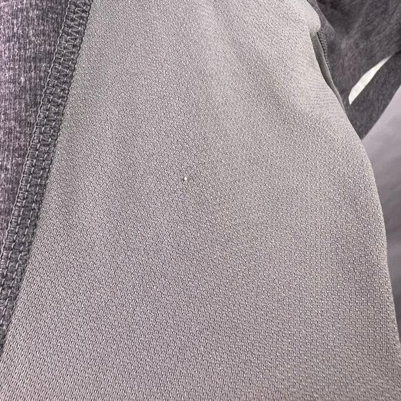 Lululemon Lined Training Shorts Gray Yellow Zip Mesh Pockets Men’s Large Workout - Picture 7 of 16